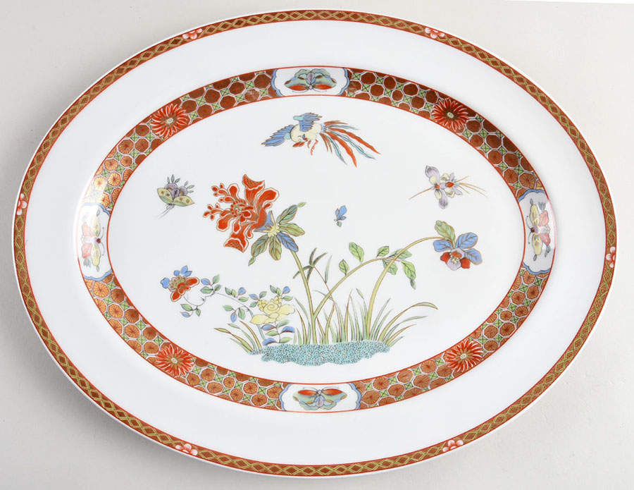 Chef D'Oeuvre 15" Oval Serving Platter by Bernardaud-1
