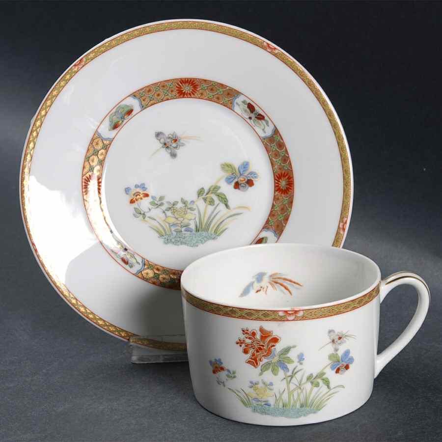 Chef D'Oeuvre Flat Cup & Saucer Set by Bernardaud-1