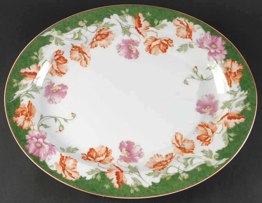 Colette 17" Oval Serving Platter by Bernardaud-1