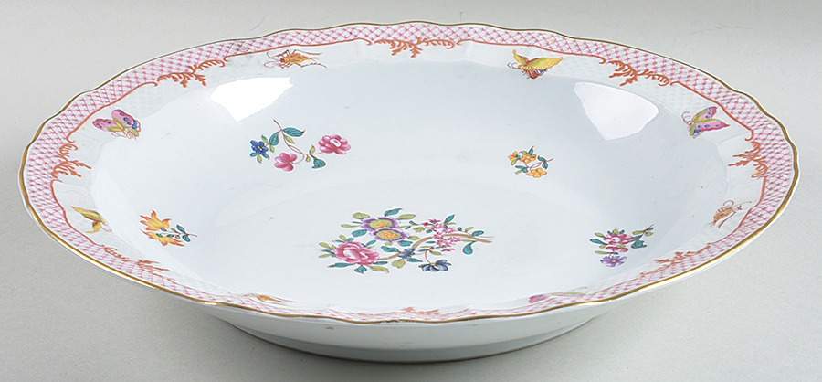 Compagnie Des Indes Red Large Deep Dish by Bernardaud-1