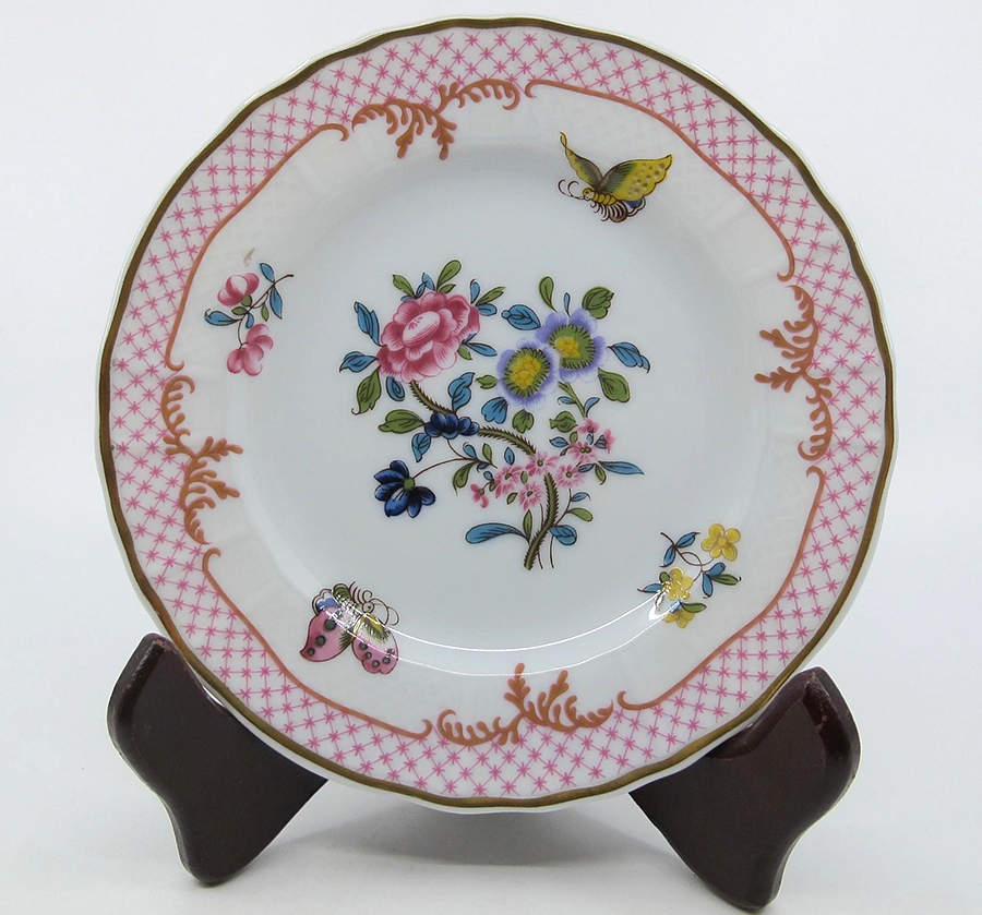 Compagnie Des Indes Red Bread & Butter Plate by Bernardaud-1