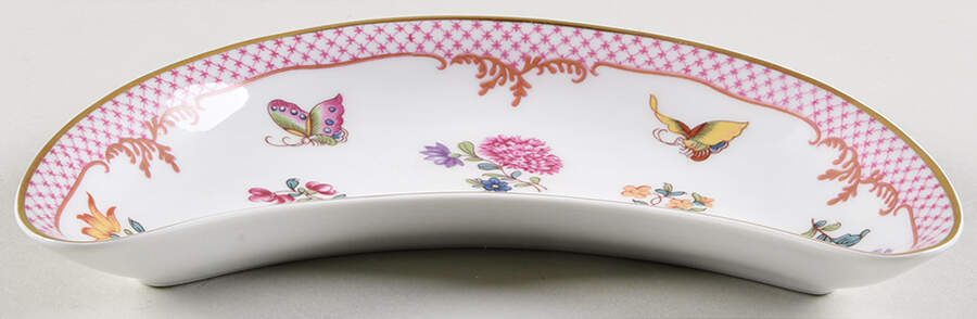Compagnie Des Indes Red Crescent Salad Plate by Bernardaud-1