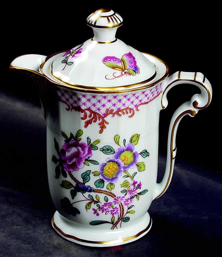Compagnie Des Indes Red Creamer & Lid by Bernardaud-1