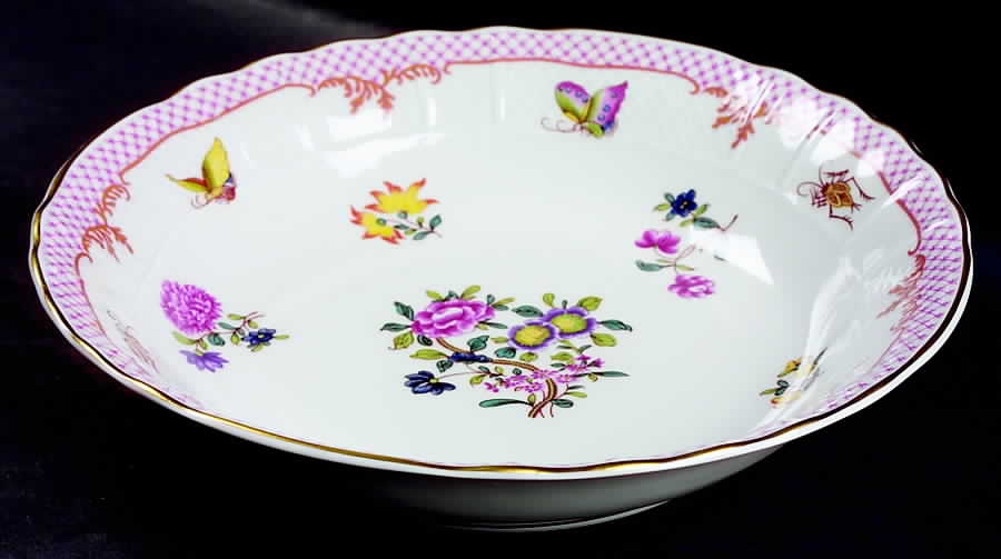Compagnie Des Indes Red 9" Round Vegetable Bowl by Bernardaud-1