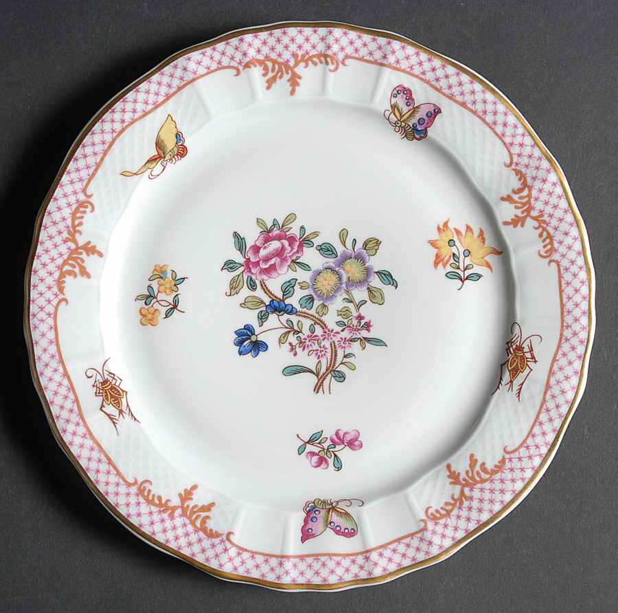 Compagnie Des Indes Red Salad Plate by Bernardaud-1