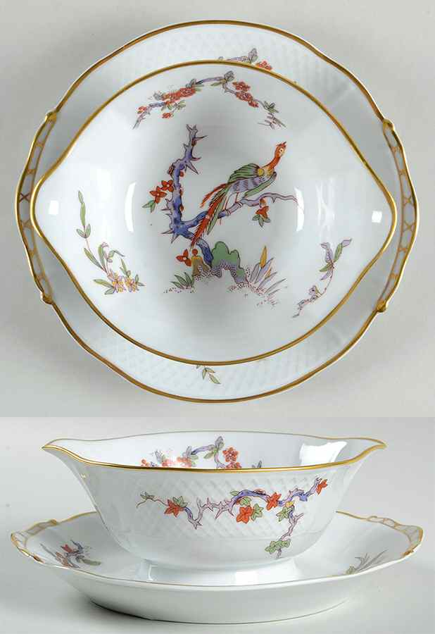 Conde Gravy Boat with Attached Underplate by Bernardaud-1