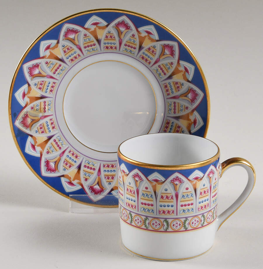Consulat Flat Demitasse Cup & Saucer Set by Bernardaud-1