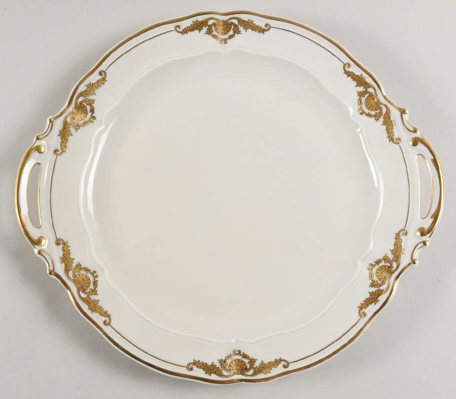 Coquille Handled Cake Plate by Bernardaud-1
