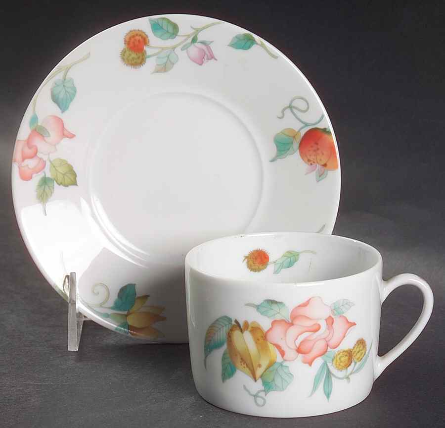 Desirade Flat Cup & Saucer Set by Bernardaud-1