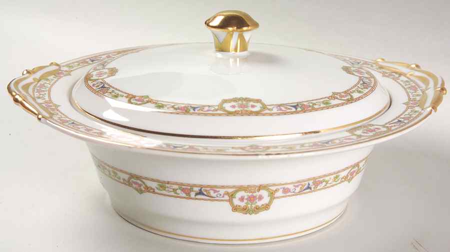 Doreen Round Covered Vegetable by Bernardaud-1