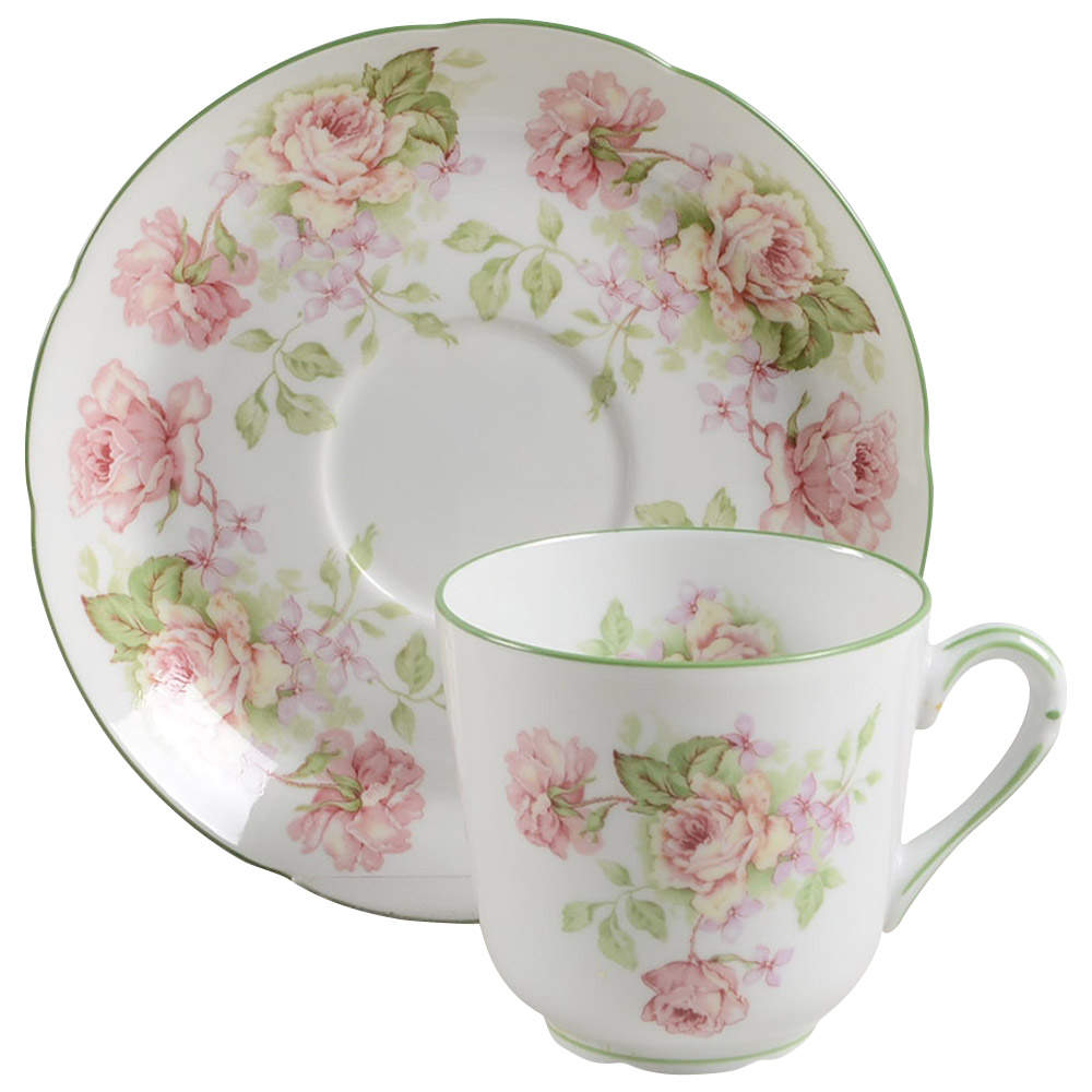 Eugenie De Montijo Flat Cup & Saucer Set by Bernardaud-1