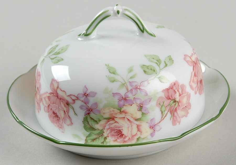 Eugenie De Montijo Mini Round Covered Butter by Bernardaud-1
