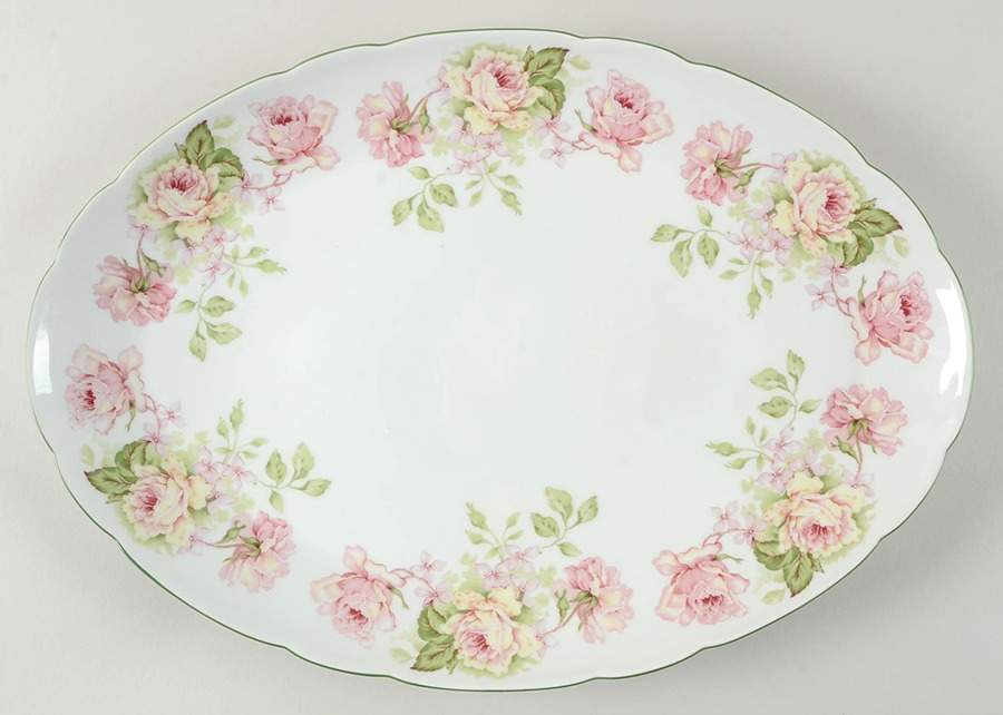 Eugenie De Montijo 15" Oval Serving Platter by Bernardaud-1