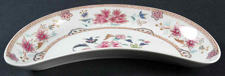 Famille Rose Crescent Salad Plate by Bernardaud-1