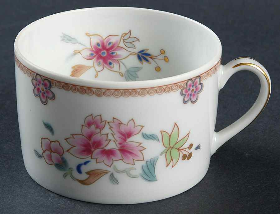 Famille Rose Flat Cup by Bernardaud-1