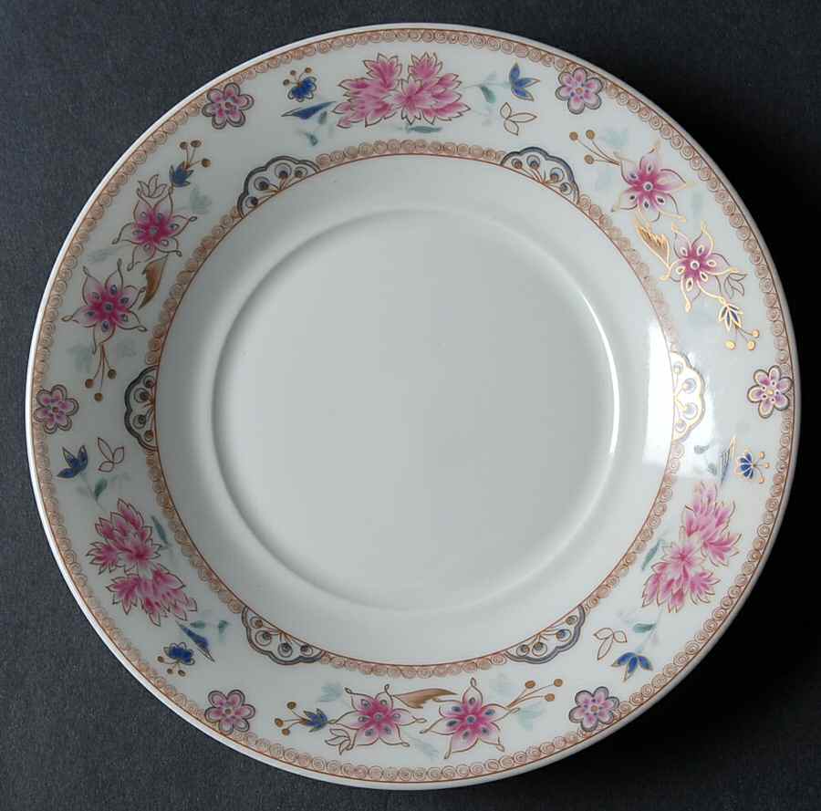 Famille Rose Saucer by Bernardaud-1