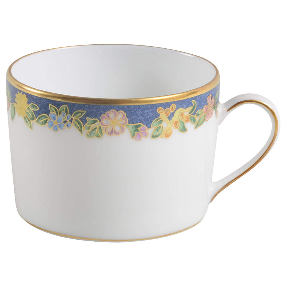 Fiorini Bleu (No Gold Outlined Flowers) Flat Cup by Bernardaud-1