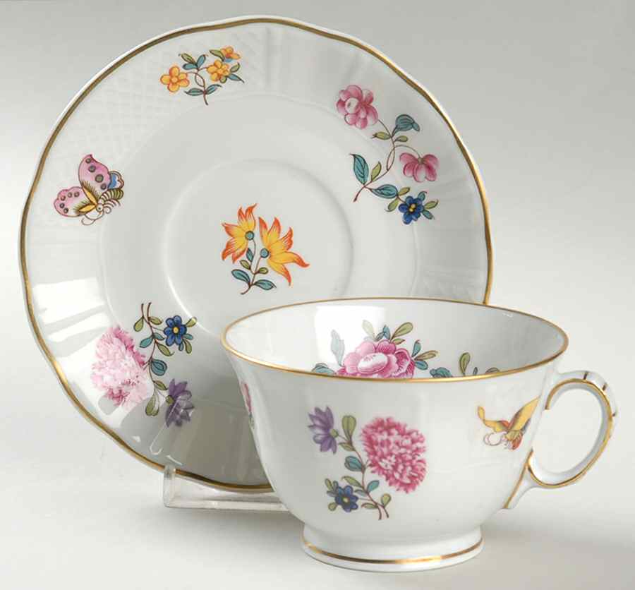 Fleurs Des Indes Footed Cup & Saucer Set by Bernardaud-1