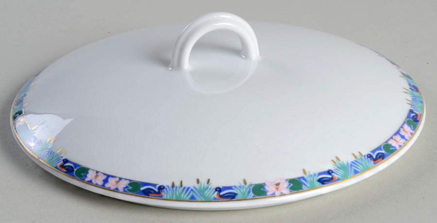 Flamants Roses Lid for Round Vegetable by Bernardaud-1