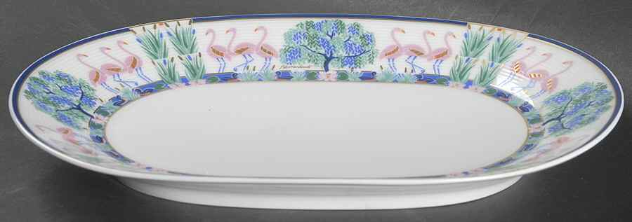 Flamants Roses Relish/Gravy Underplate by Bernardaud-1