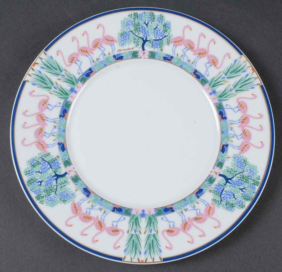Flamants Roses Salad Plate by Bernardaud-1