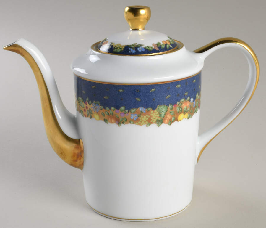 Frutti Fiori Small Coffee Pot & Lid by Bernardaud-1