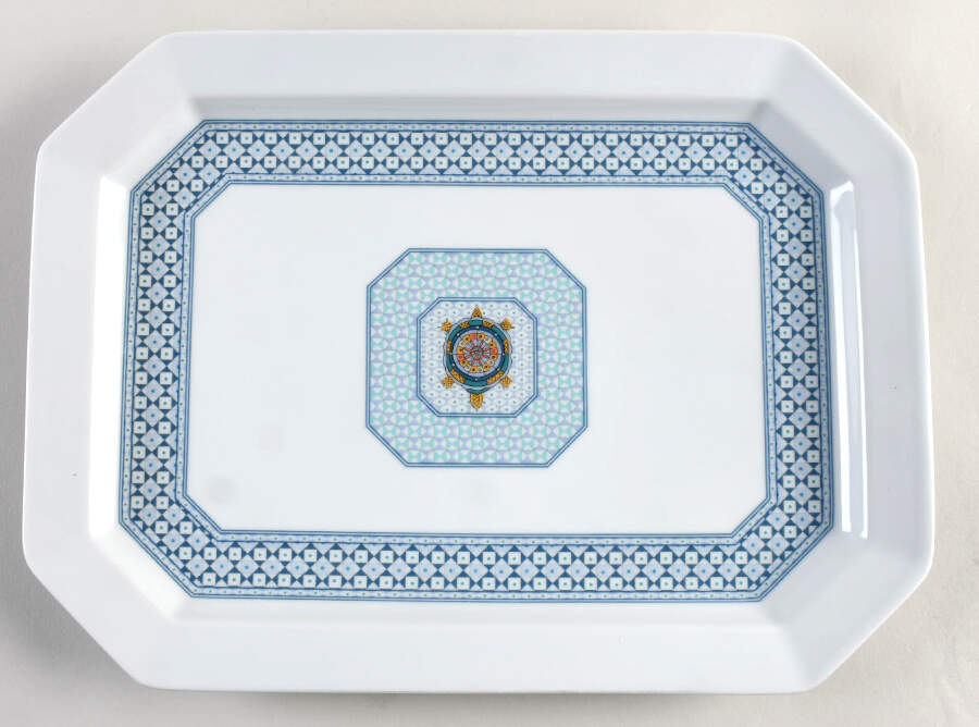 Galapagos 13" Oval Serving Platter by Bernardaud-1