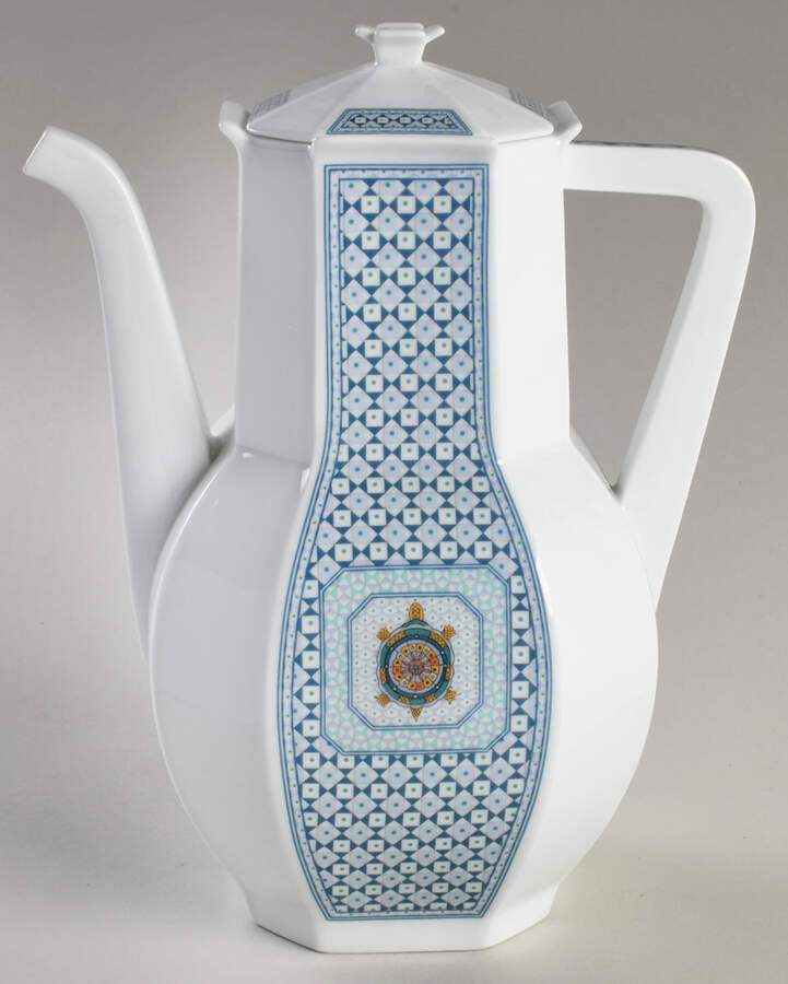 Galapagos Coffee Pot & Lid by Bernardaud-1
