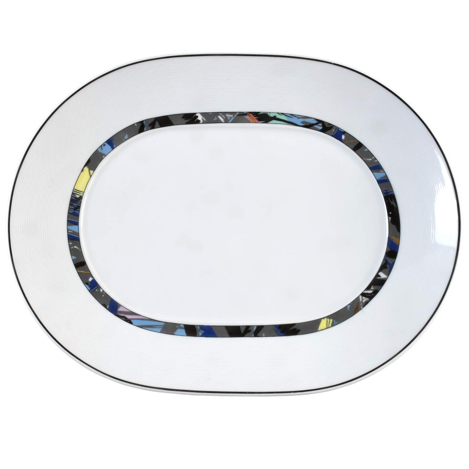 Galaxie 13" Oval Serving Platter by Bernardaud-1