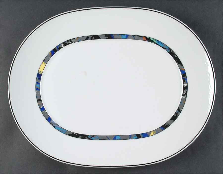 Galaxie 15" Oval Serving Platter by Bernardaud-1