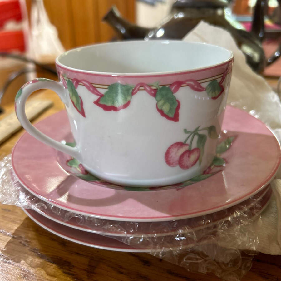 Garance Flat Cup & Saucer Set by Bernardaud-1