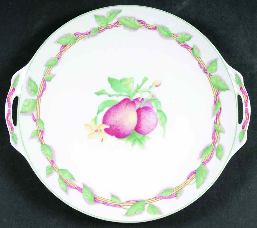 Garance Handled Cake Plate by Bernardaud-1
