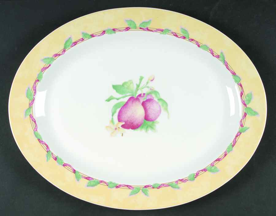 Garance 15" Oval Serving Platter by Bernardaud-1