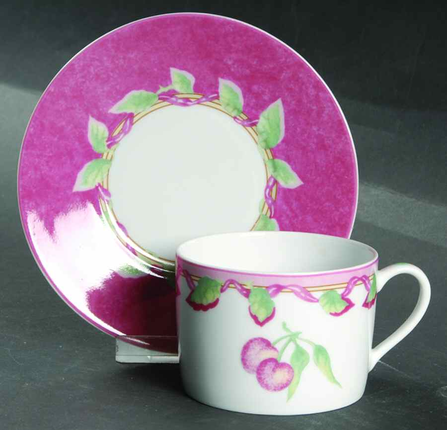 Garance Flat Cup & Saucer Set by Bernardaud-1
