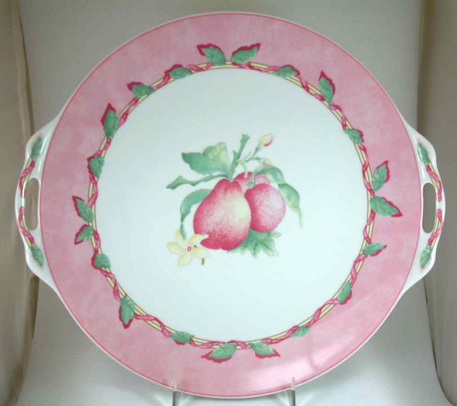 Garance Handled Cake Plate by Bernardaud-1