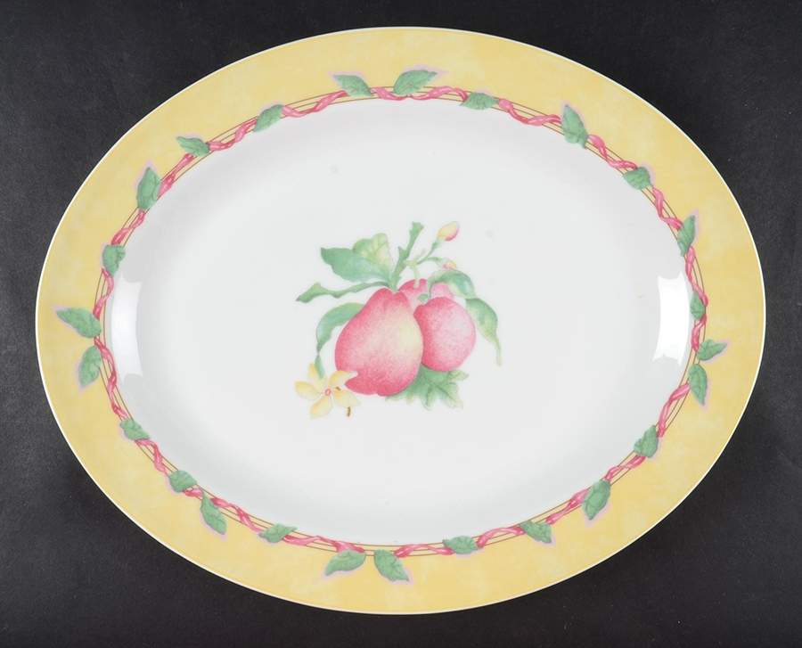 Garance 13" Oval Serving Platter by Bernardaud-1