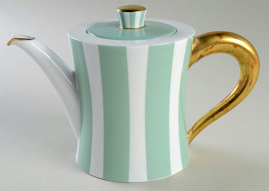 Galerie Royale Amande (Light Green) Tea/Coffee Pot & Lid by Bernardaud-1