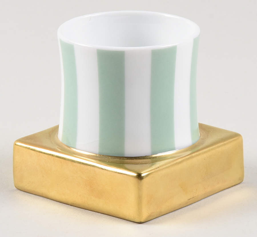 Galerie Royale Amande (Light Green) Open Jam Pot by Bernardaud-1