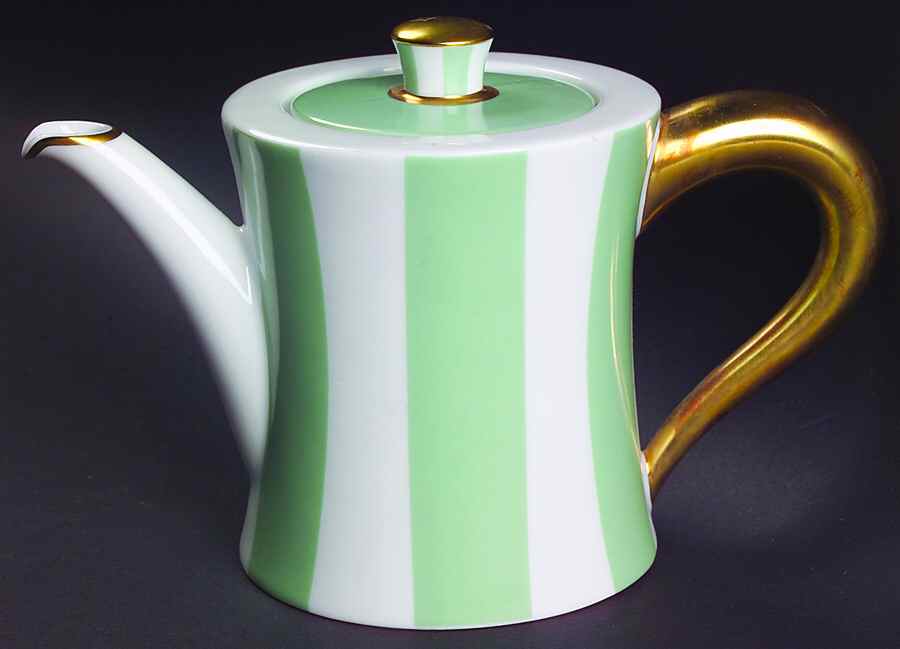 Galerie Royale Amande (Light Green) Mini Teapot & Lid by Bernardaud-1
