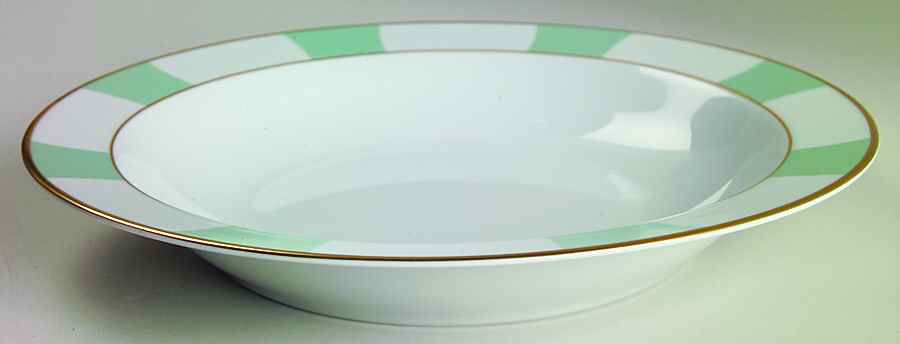 Galerie Royale Amande (Light Green) Large Deep Dish by Bernardaud-1