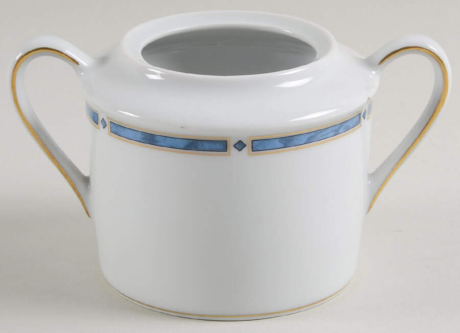 Gemme Bleu Sugar Bowl No Lid by Bernardaud-1