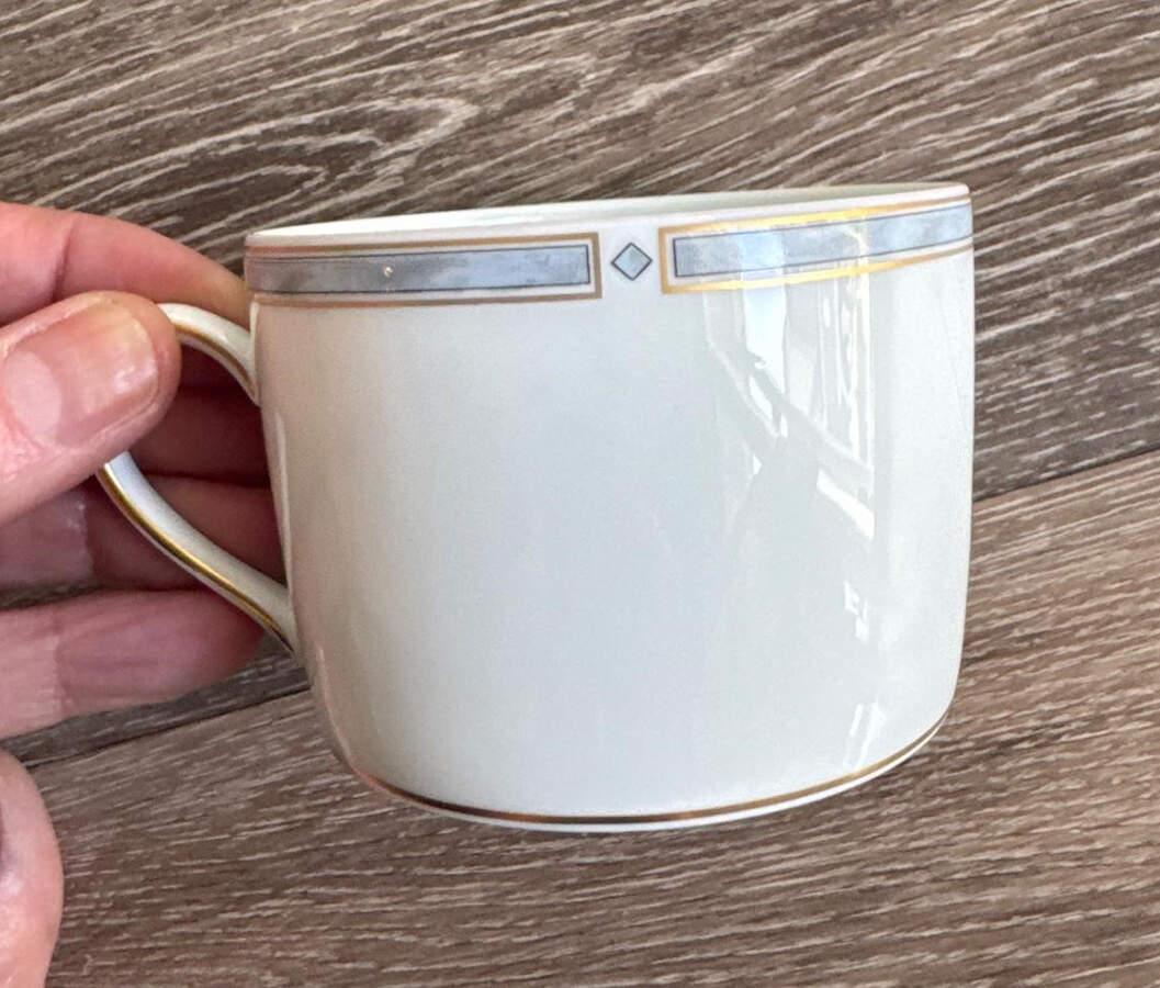 Gemme Gris Flat Cup by Bernardaud-1