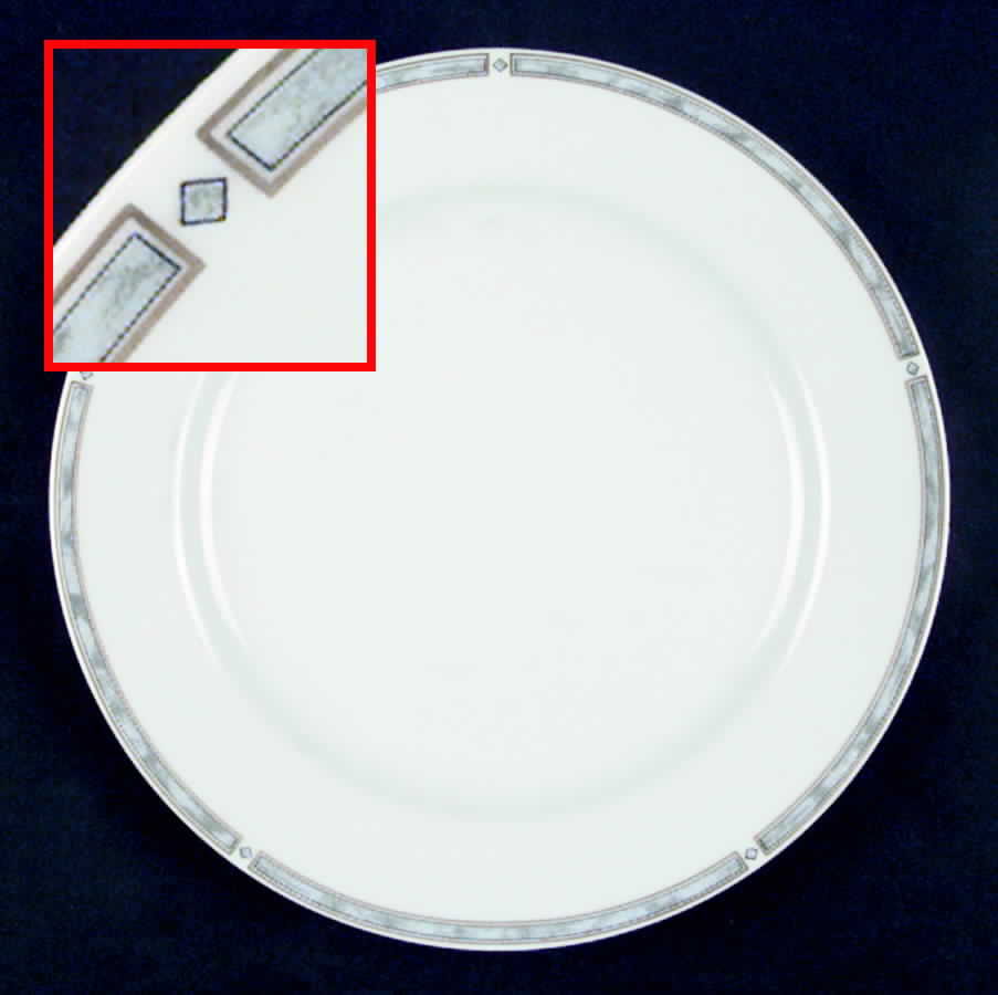Gemme Gris Salad Plate by Bernardaud-1