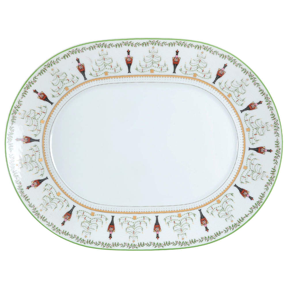 Grenadiers 13" Oval Serving Platter by Bernardaud-1
