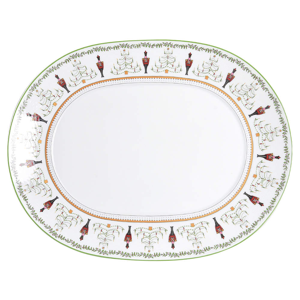 Grenadiers 15" Oval Serving Platter by Bernardaud-1