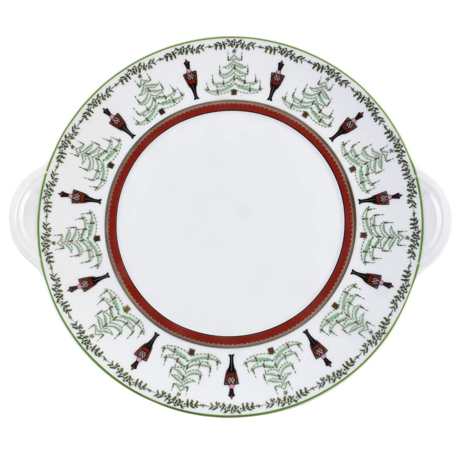 Grenadiers Handled Cake Plate by Bernardaud-1