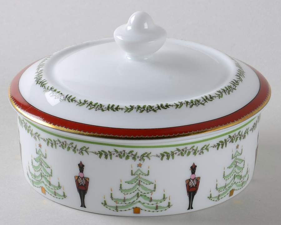 Grenadiers Round Box & Lid by Bernardaud-1