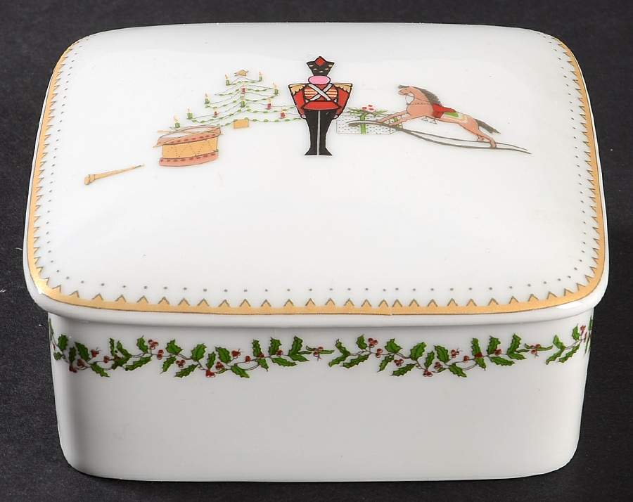 Grenadiers Square Box with Lid by Bernardaud-1