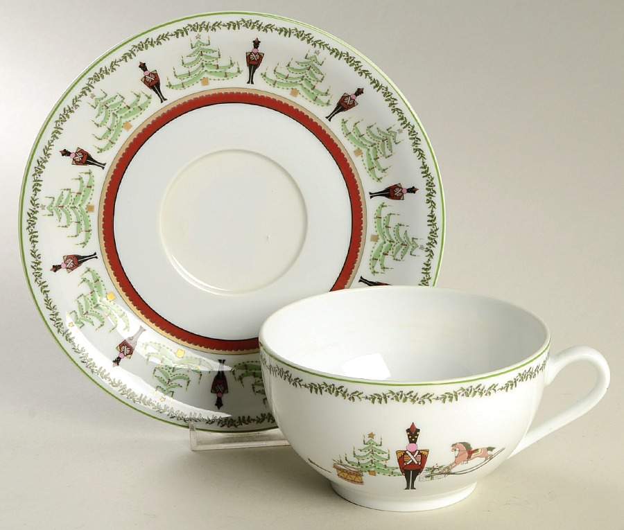 Grenadiers Breakfast Cup & Saucer Set by Bernardaud-1