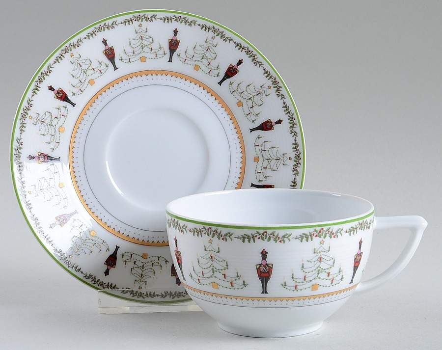 Grenadiers Jumbo Cup & Saucer Set by Bernardaud-1